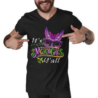 It S Mardi Gras Y All Funny Parade Lovers Men V-Neck Tshirt - Thegiftio UK