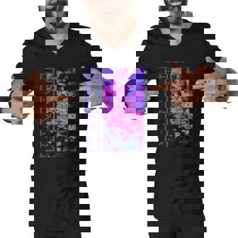 Japanese Cherry Blossom Tokyo Streetwear Aesthetic Graphic Men V-Neck Tshirt - Thegiftio