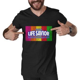 Jesus Is My Life Savior Tshirt Men V-Neck Tshirt - Monsterry AU