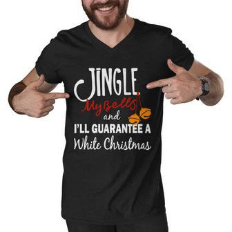 Jingle My Bells For White Christmas Men V-Neck Tshirt - Monsterry AU