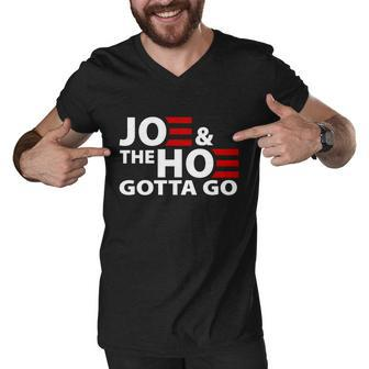 Joe And The Ho Gotta Gotta Go Funny Anti Biden Harris Men V-Neck Tshirt - Monsterry