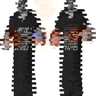 Joe Biden Happy Falling Off Bicycle Biden Bike 4Th Of July Men V-Neck Tshirt | Mazezy