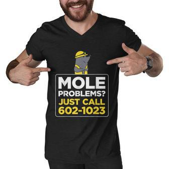 Just Call Avogadros Number Mole Day Graphic Design Printed Casual Daily Basic Men V-Neck Tshirt - Thegiftio UK