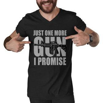 Just One More Gun I Promise Men V-Neck Tshirt - Monsterry DE