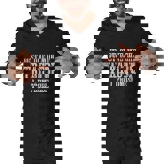 Just One More Tractor I Promise Funny Tractor Farmer Graphic Design Printed Casual Daily Basic Men V-Neck Tshirt - Thegiftio