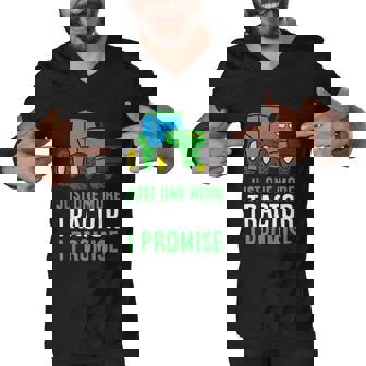 Just One More Tractor I Promise Funny Tractor Graphic Design Printed Casual Daily Basic Men V-Neck Tshirt - Thegiftio