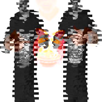 Kawaii Corgi Ramen Cute Japanese Manga Anime For Dog Lovers Men V-Neck Tshirt - Thegiftio