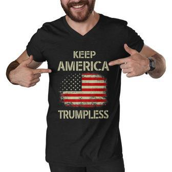 Keep America Trumpless Meaningful Gift V2 Men V-Neck Tshirt - Monsterry AU