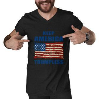 Keep America Trumpless Meaningful Gift V3 Men V-Neck Tshirt - Monsterry DE