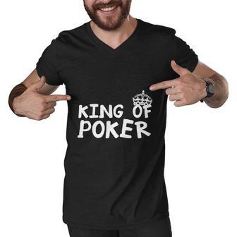 King Of Poker Men V-Neck Tshirt - Monsterry AU