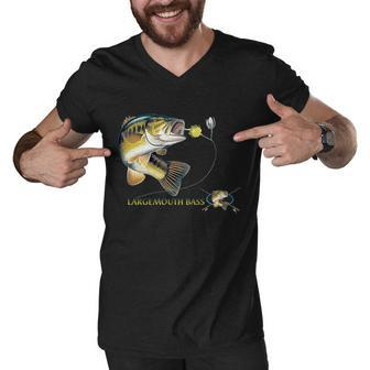 Largemouth Bass Tshirt Men V-Neck Tshirt - Monsterry AU
