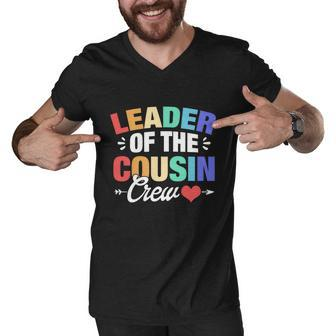 Leader Of The Cousin Crew Gift Men V-Neck Tshirt - Monsterry