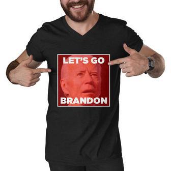 Lets Go Brandon Joe Apparel Tshirt Men V-Neck Tshirt - Monsterry DE