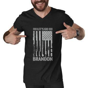 Lets Go Brandon Lets Go Brandon Lets Go Brandon Lets Go Brandon Men V-Neck Tshirt - Monsterry DE