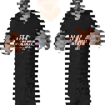 Lets Go Brandon Lets Go Brandon Lets Go Brandon Lets Go Brandon Tshirt Men V-Neck Tshirt - Monsterry