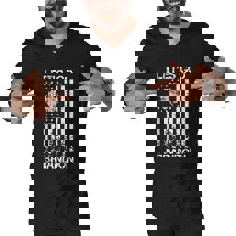 Lets Go Brandon St Patricks Day St Patricks Day Funny St Patricks Day American Flag Shamrock Tshirt Men V-Neck Tshirt - Monsterry