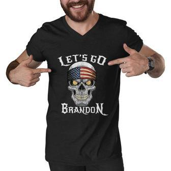 Let’S Go Brandon Tshirt V2 Men V-Neck Tshirt - Monsterry