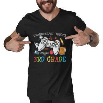 Level Complete 3Rd Grade Back To School First Day Of School Men V-Neck Tshirt - Monsterry CA