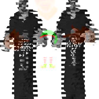 Matching Family Funny Im The Bigsister Elf Christmas Men V-Neck Tshirt - Thegiftio