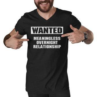Meaningless Relationship Men V-Neck Tshirt - Seseable
