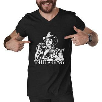 Merle Haggard The Hag Men V-Neck Tshirt - Monsterry CA