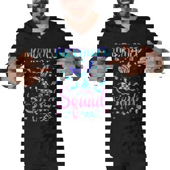 Mermaid Squad Of The Birthday Mermaid Tail Family Matching V2 Men V-Neck Tshirt - Thegiftio