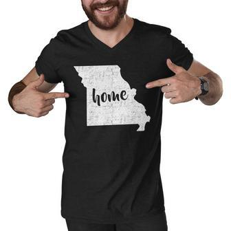 Missouri Home State Men V-Neck Tshirt - Monsterry UK