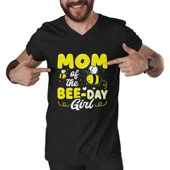 Mom Of The Bee Day Girl Party Birthday Sweet Men V-Neck Tshirt - Monsterry CA