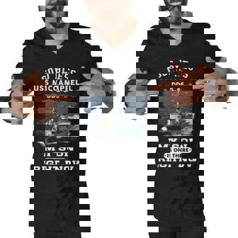 My Son Is On Uss Mccampbell Ddg Men V-Neck Tshirt - Monsterry