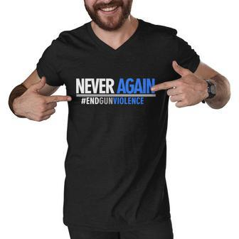 Never Again End Gun Violence Tshirt Men V-Neck Tshirt - Monsterry DE