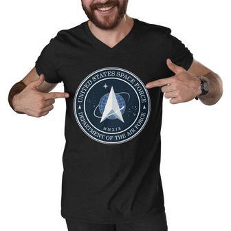 New United States Space Force Logo 2020 Tshirt Men V-Neck Tshirt - Monsterry