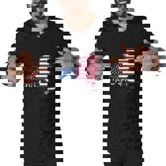 New York City United States Map Men V-Neck Tshirt - Thegiftio