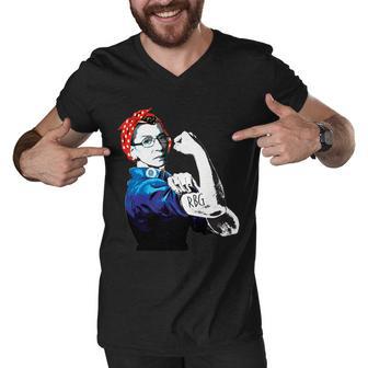 Notorious Rbg Ruth Bader Ginsburg Strong Tshirt Men V-Neck Tshirt - Monsterry DE