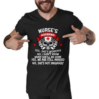 Nurses Husband Tshirt Men V-Neck Tshirt - Monsterry UK