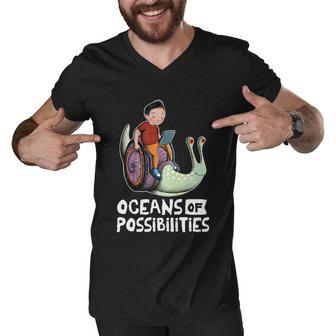 Oceans Of Possibilities Summer Reading 2022 Librarian Tshirt Men V-Neck Tshirt - Monsterry