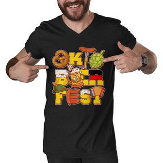 Oktoberfest Party Logo Men V-Neck Tshirt - Monsterry DE