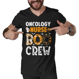 Oncology Nurse Boo Crew Cute Nurse Halloween Costume Men V-Neck Tshirt - Seseable