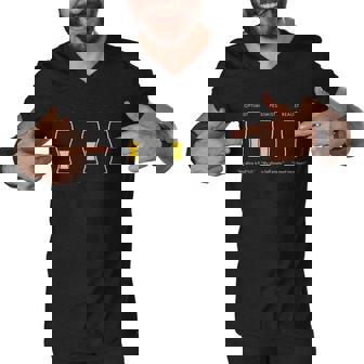 Optimist Pessimist Realist I Need A Beer Tshirt Men V-Neck Tshirt - Monsterry