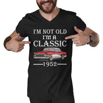 Personalize Birthday Year Im Not Old Im A Classic Car Graphic Design Printed Casual Daily Basic Men V-Neck Tshirt - Thegiftio UK
