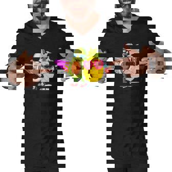 Pineapple Avocado Kawaii Cute Japanese Gift Girl Men V-Neck Tshirt - Thegiftio