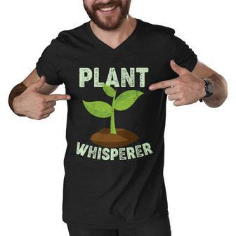 Plant Whisperer Garden Plant Lover Men V-Neck Tshirt - Monsterry DE