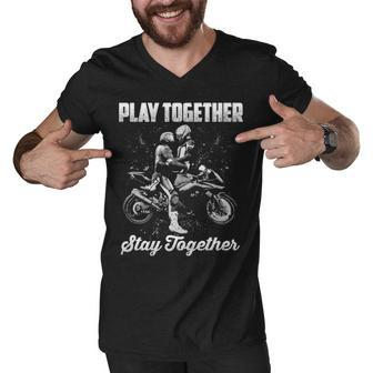 Play Together - Stay Together Men V-Neck Tshirt - Seseable