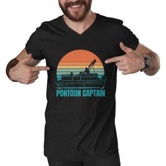 Pontoon Captain V2 Men V-Neck Tshirt - Monsterry AU