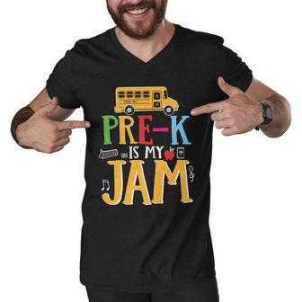 Prek Is My Jam Back To School First Day Of School Men V-Neck Tshirt - Monsterry CA