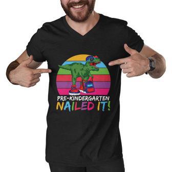 Prek Nailed It T_Rex Back To School Men V-Neck Tshirt - Monsterry DE