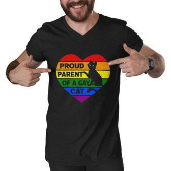 Pride Month Proud Parent Of A Gay Lgbt Men V-Neck Tshirt - Monsterry