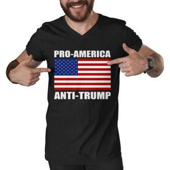 Pro America Anti Trump Tshirt Men V-Neck Tshirt - Monsterry AU