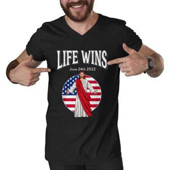 Pro Life Movement Right To Life Pro Life Advocate Victory V5 Men V-Neck Tshirt - Monsterry