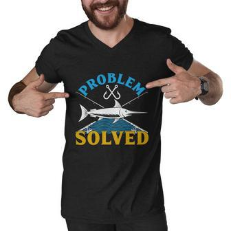 Problem Solved V2 Men V-Neck Tshirt - Monsterry UK
