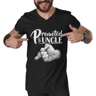 Promoted To Uncle Tshirt Men V-Neck Tshirt - Monsterry DE